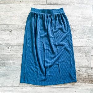 Knee Length Blue Skirt